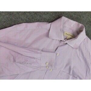 Tommy Bahama Shirt Mens 15.5x32/33 Purple White Pin Stripe